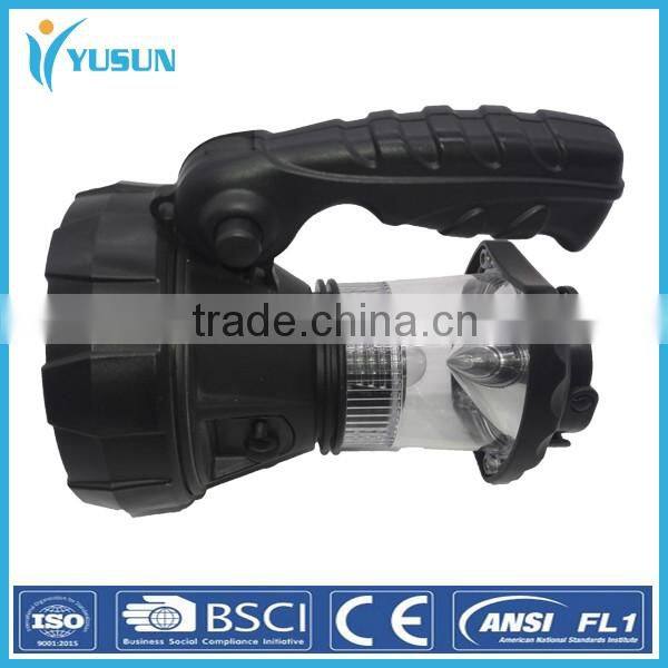Plastic multi-purpose hand-held searchlight