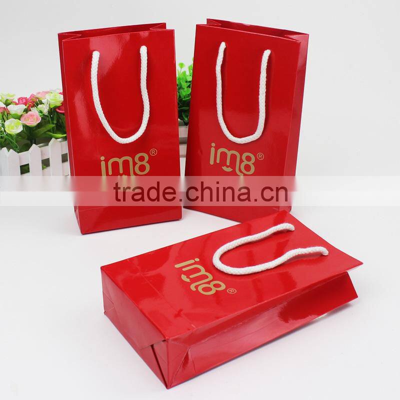 High quality paper Jewelry bags reusable shopping bag
