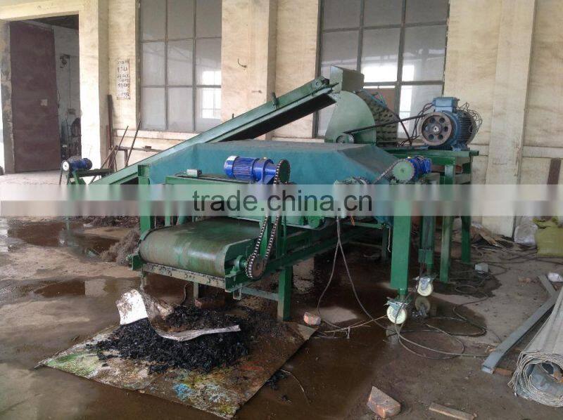 automatic unvulcanized raw rubber steel wire separator machine