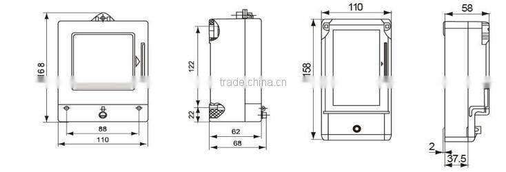 DTS8825-2 three phase electronic energy meter CHRE China Factory
