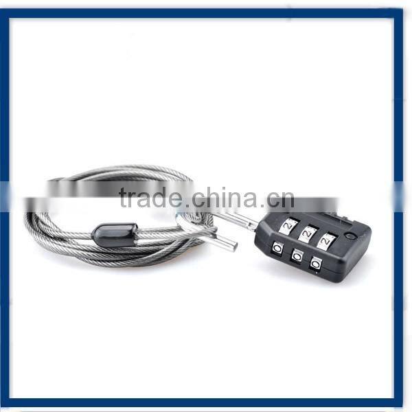 Spring Lock Cable with Keys And Loops With Logo