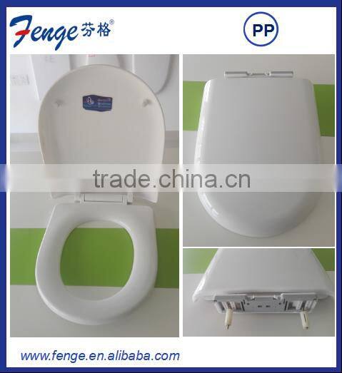 New design toilet seat d shape / u shape toilet seat with soft closing hinge