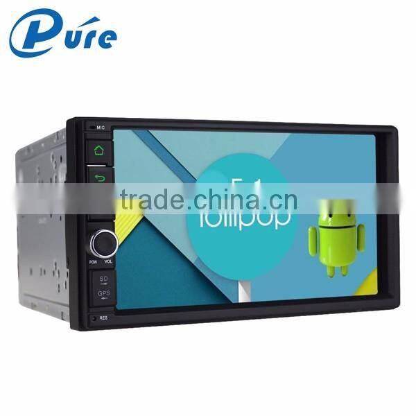 Double din touch screen car stereo gps radio bluetooth player android5.1.1 dvd player for car