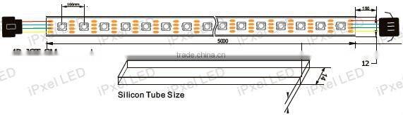 weatherproof dotstar apa102c 60 black pcb smd 5050 rgb led strip 5v