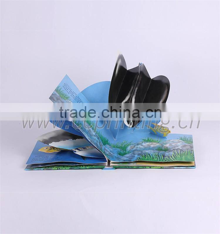 Pop up book printing fancy children pop up book