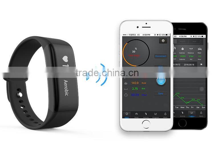 OEM/ODM customized bluetooth fitness tracker multifunctional heart rate monitor China cool bracelets for men