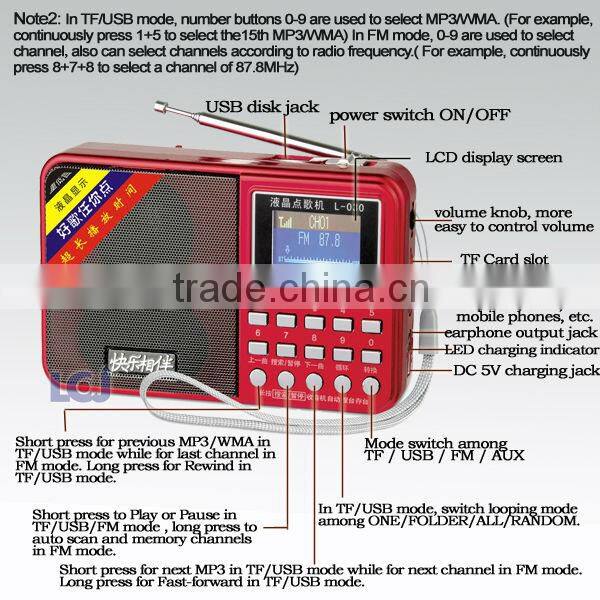2015 mini fancy speaker with lyrics display
