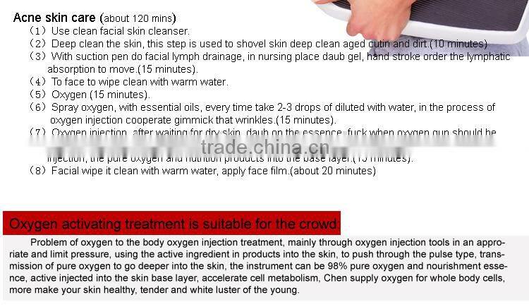 Top quality!hyperbaric oxygen bar equipment , Water oxygen jet peel skin rejuvenation machine RL-E01/oxygen jet facial machine