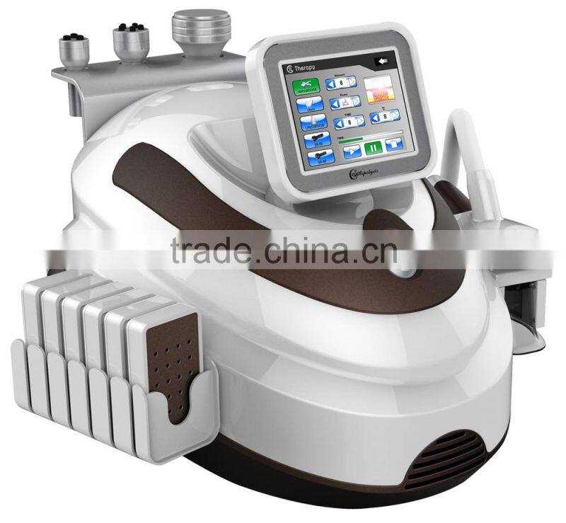 5in1 high effective 130-350MW 650nm 980nm dual wavelength lipo,combined cavitation rf cryolipolysis