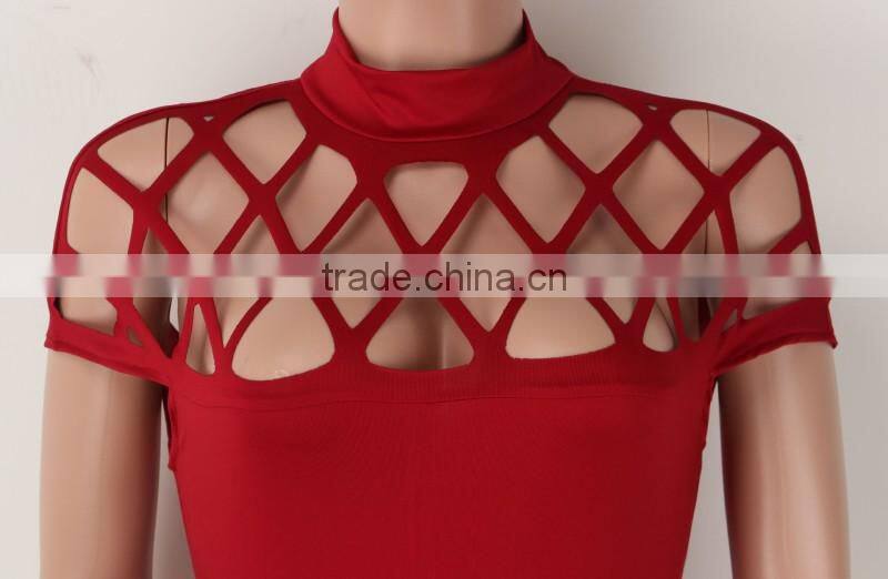 Bonvatt Europe and the United States sexy flower grid package hip skirt bandage skirt night