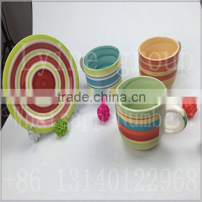 Handmade 7 floral ceramic turkish decorative plates