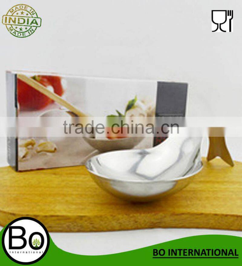Modern brush metal spoon rest