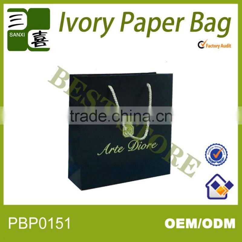 black paper shopping bag for packing luxury watch