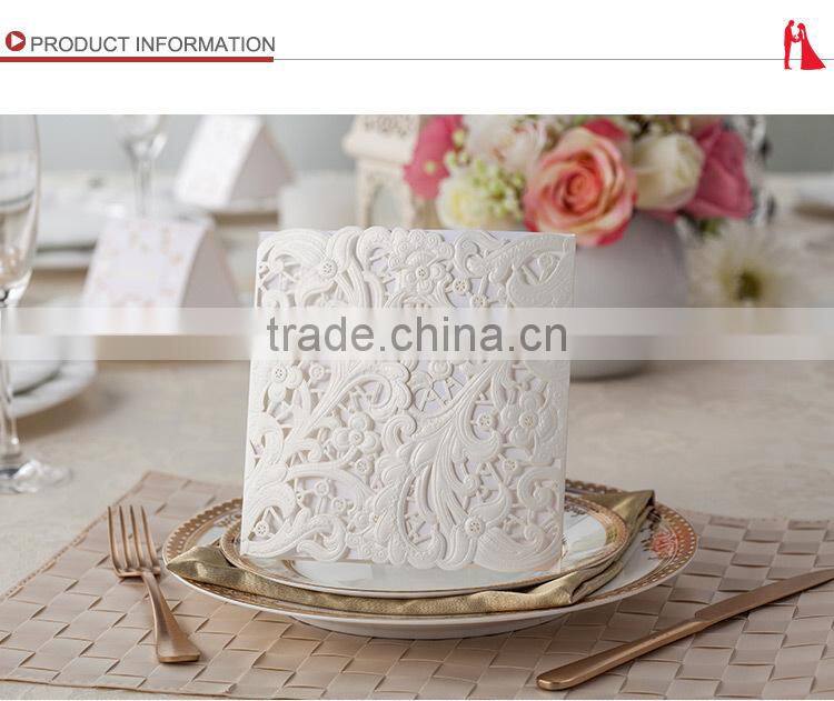 Tree shape handmade wedding invitation card