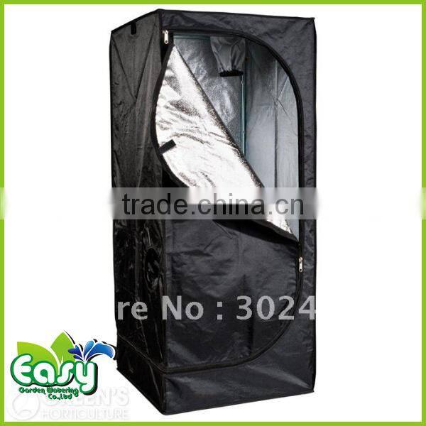 Hydropoinics Complete indoor grow tent kits 80x80x160cm with DWC bucket, LED grow light and ventilation equipment