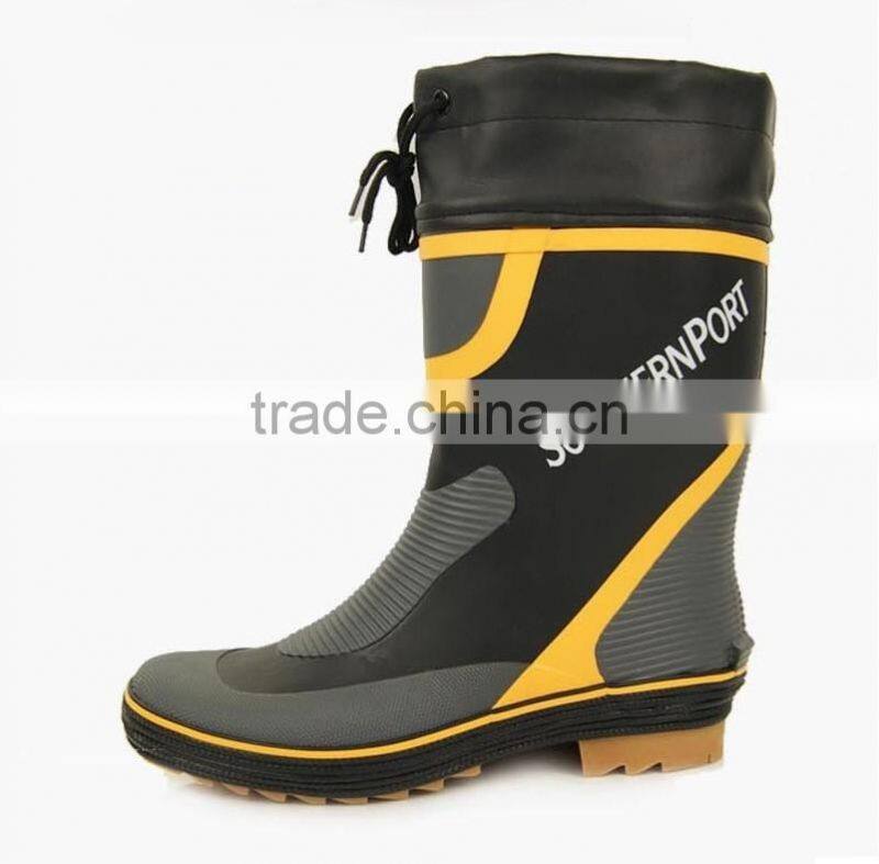 different color available industry and mining men cheap rubber working boot with cuff