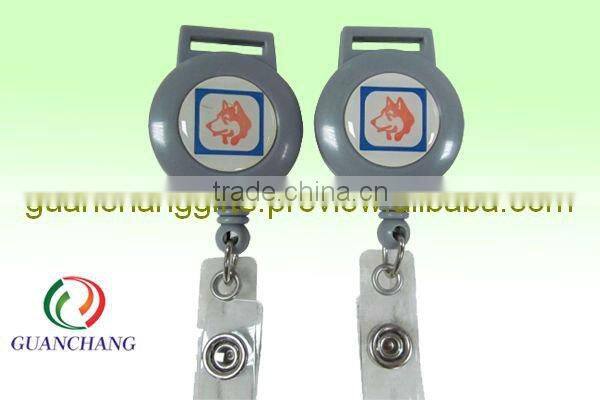 Hot selling fashion badge reels, retractable yoyo id card holder