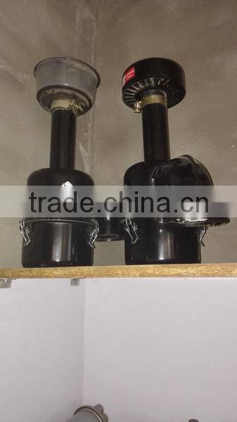 Tractor three stage muffler for diesel engine