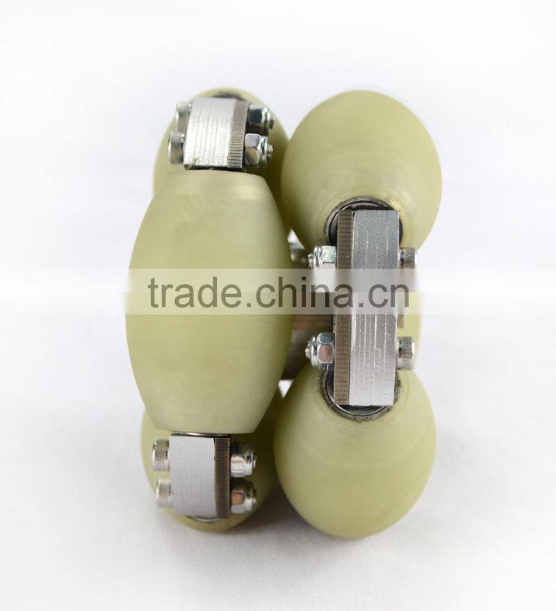 100mm Aluminum assemble robot Omni wheel with PU Roller 14182
