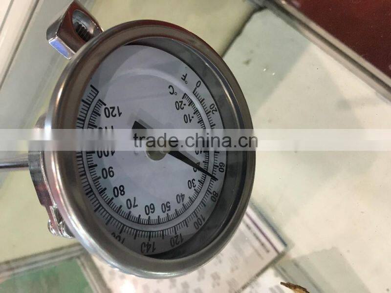 steel industrial bimetal thermometer thermowell