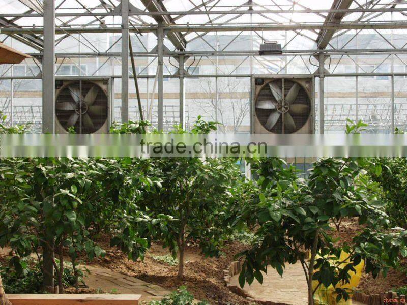 gardening fields 380V negative-pressure exhaust fan wet curtain cooling system