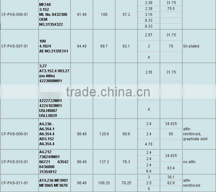 101mm piston engine piston