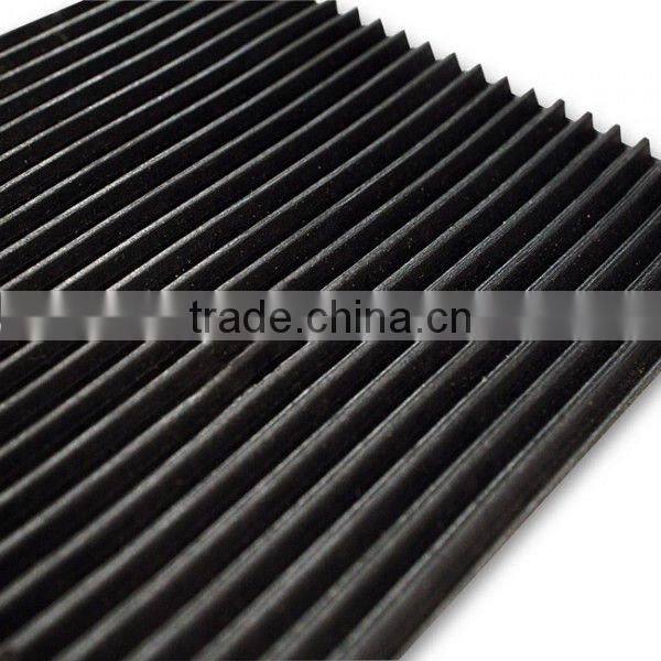 Corrugated Fine ribbed rubber sheet roll 3mm