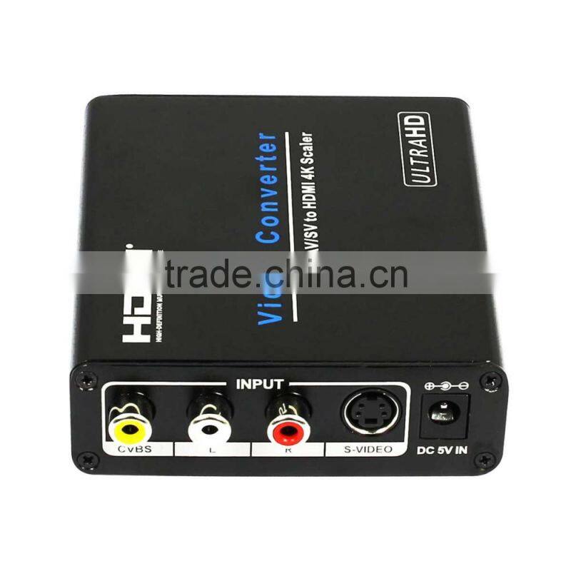 AV/SV to HDMI 4Kx2K@60Hz output Scaler Converter Box