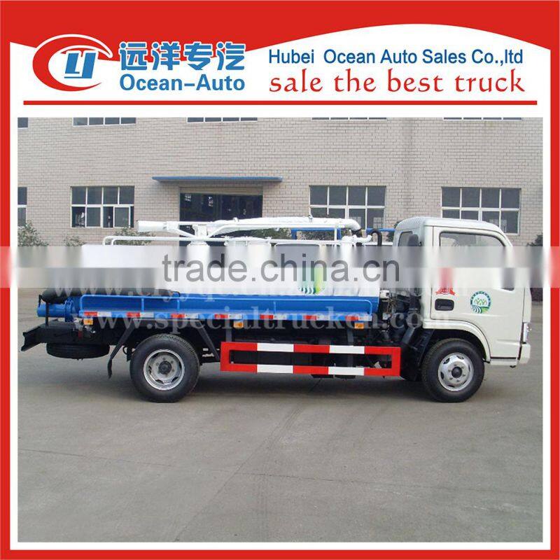 DFAC 4CBM white color fecal vacuum suction truck