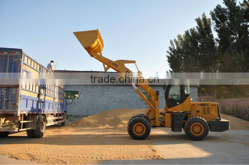 High dump mini loader for loading grain(900kg+1.5m3+Xinchai engine+Dumping height:4580mm)