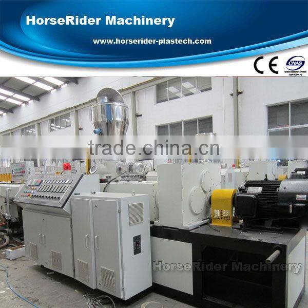Zhangjiagang Horse Rider PLC PVC PE PP PPR plastic extruder extruding extrusion machine line