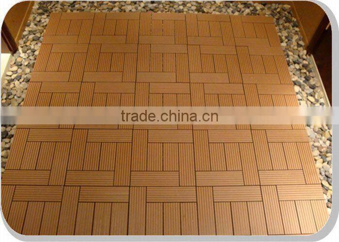 Wood Plastic Composite Terrace/ Plastic Garden Tile DIY Decking with Certificate CE ,ISO ,SGS