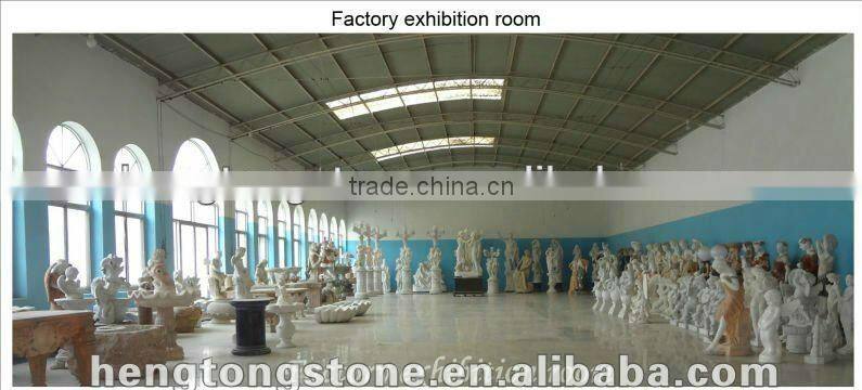 Marble Girl Riding A Horse Statue In Stock