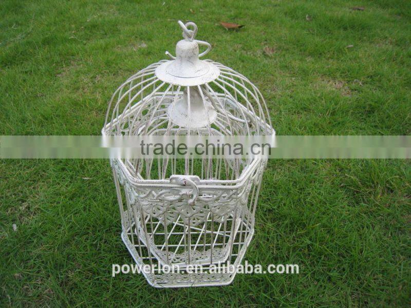 Powder coating garden iron handmade bird cage