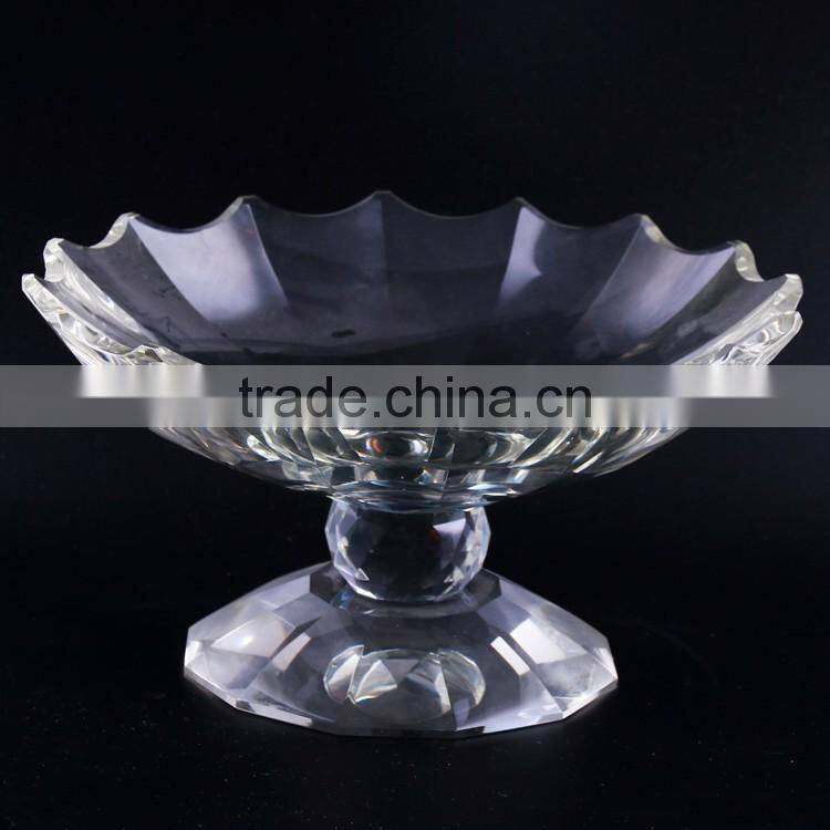 Best selling OEM design clear crystal cake stand wholesale