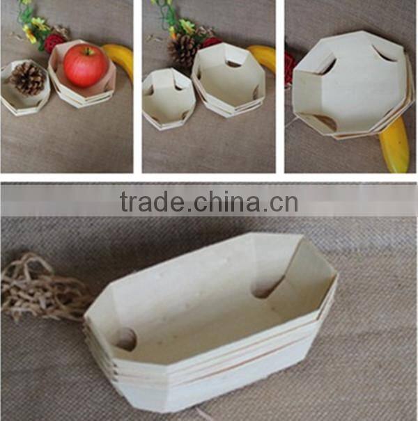 Top grade trade assurance veneer wooden food sushi tray disposable wooden sushi boat