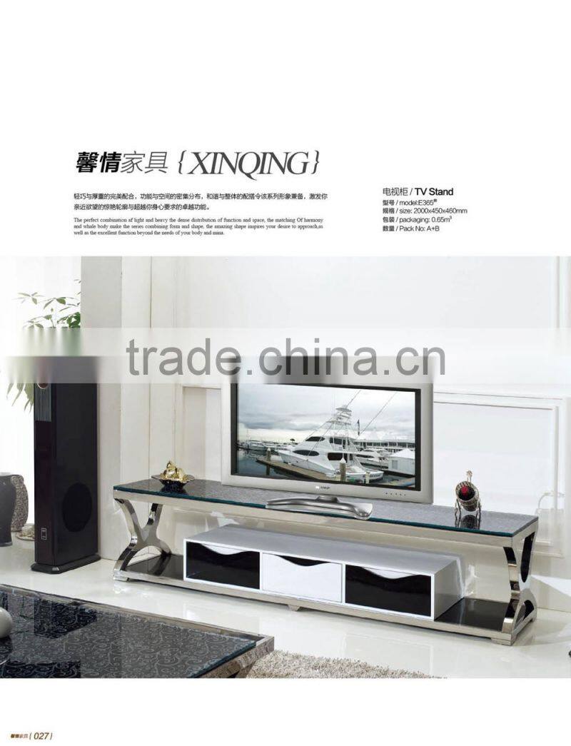 E365 Home Furniture TV Stand Modern Design Wooden TV Cabinet Designs