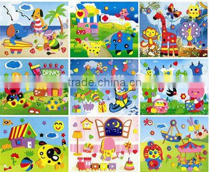 15090233whole sale EVA sticker printing, high quality EVA faom kids sticker printing ,customized EVA foam sticker printing