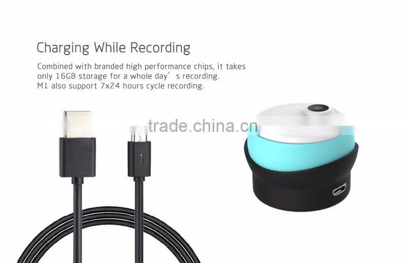 New Arrival Carry-on M1 Smart Cam 720P Battery Powered Wearable WIFI Wireless Hidden IP Camera