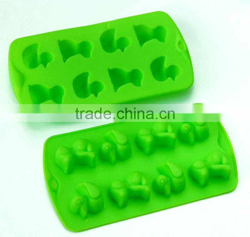 strawberry shape 10 holes silicone eco-friendly ice cube tray