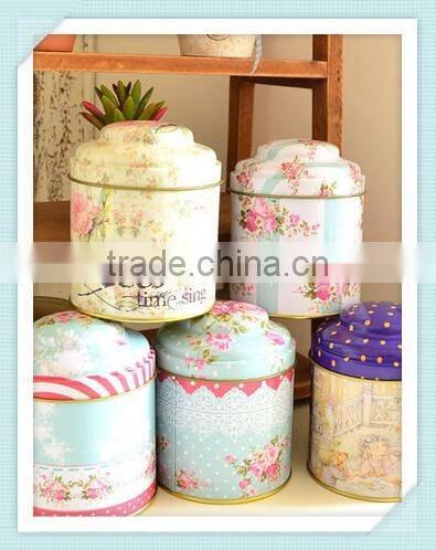 New Small Storage Jars Rectangular Iron Tin Gift Jewelry Holder Storage Box 1Pcs