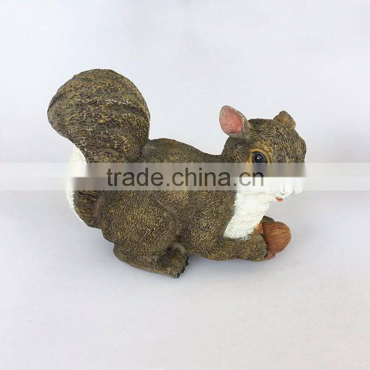 Custom resin artificial ground squirrel figurine christmas decoration