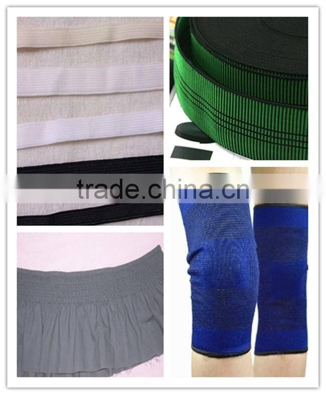 Dope dyed rubber covered spandex yarn 90# latex rubber yarn