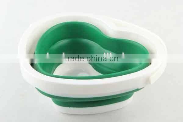5L Outdoor folding circular and heart shaped Silicone bucket