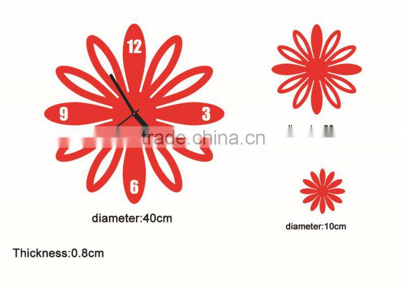 Creative petal wall clock