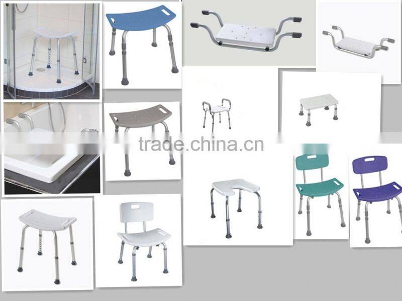 Shower chair with padded armrest