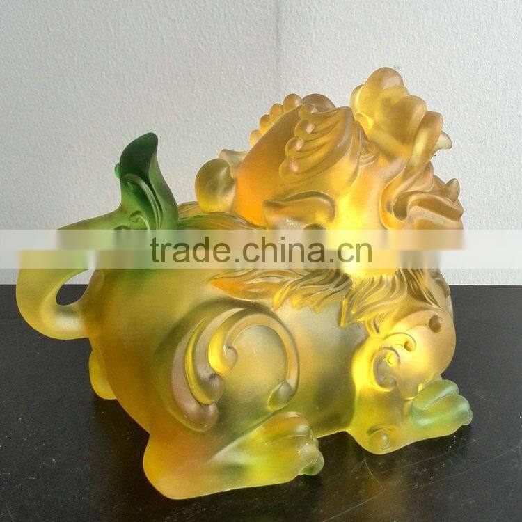 Clean resin kylin decoration