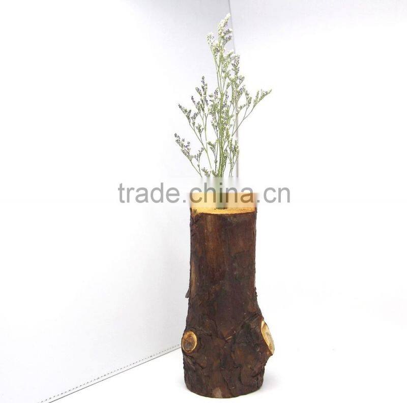 Wooden Flower Holder with Hanger, Wooden Wall Flower Holder, Eco-friendly Flower Holder