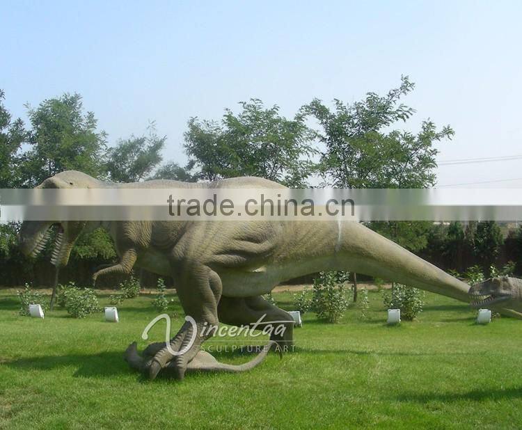 resin animal sculpture garden life size dinosaur statues for sale