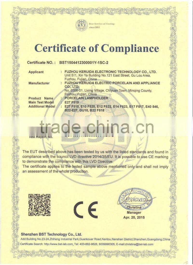 screw shell of lampholder/metal lamp ring/lamp shell